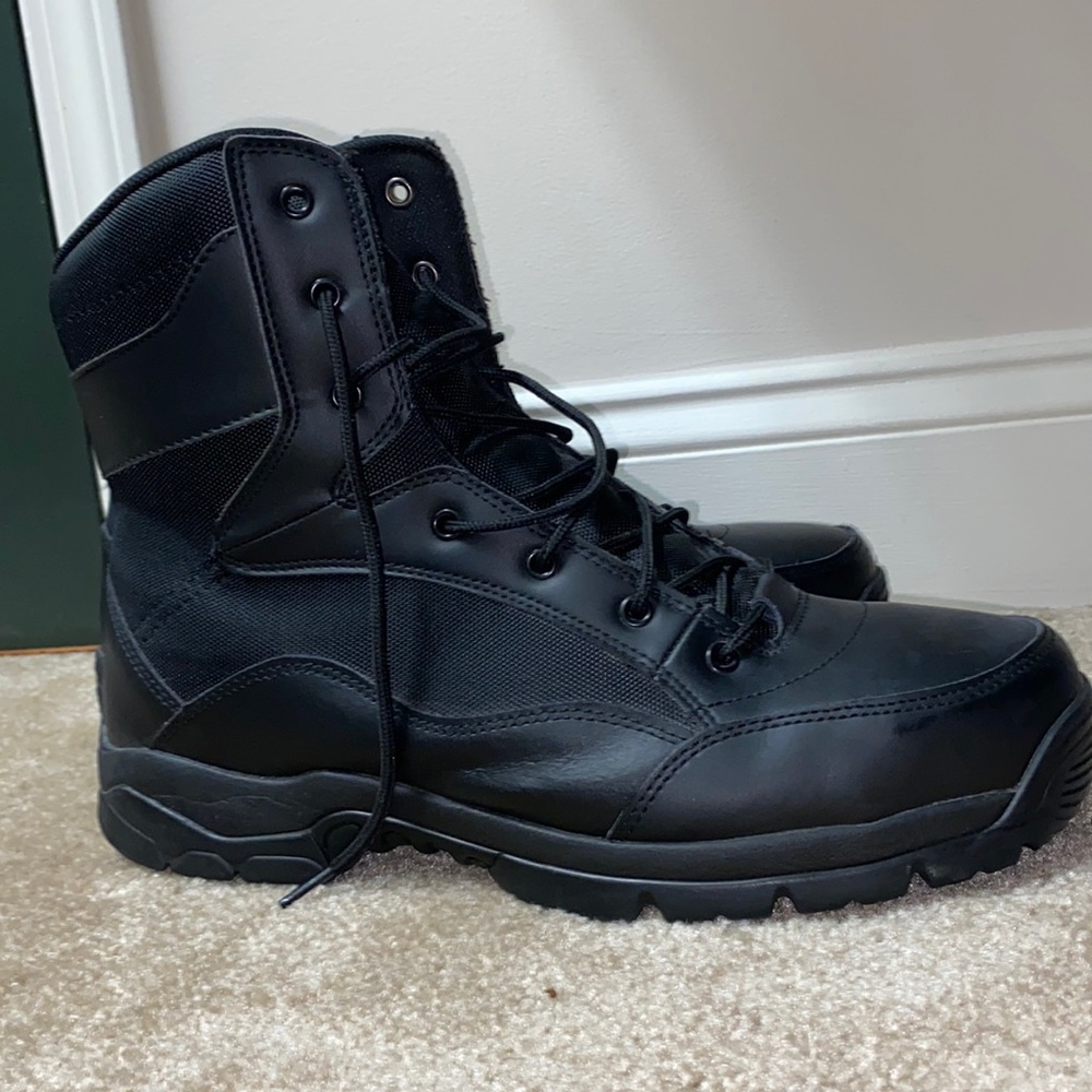Steel toe work boots size 13